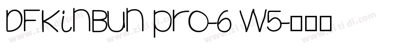 DFKinBun Pro-6 W5字体转换